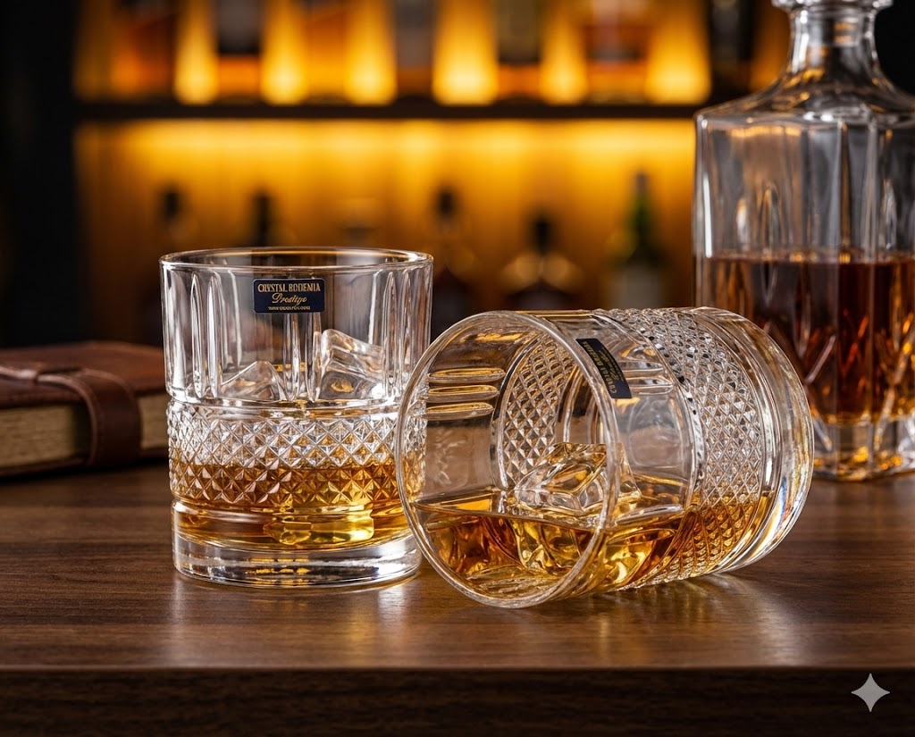 Szklanki do whisky Bohemia 340 ml – Zestaw 6 szt. Elegant Prestige