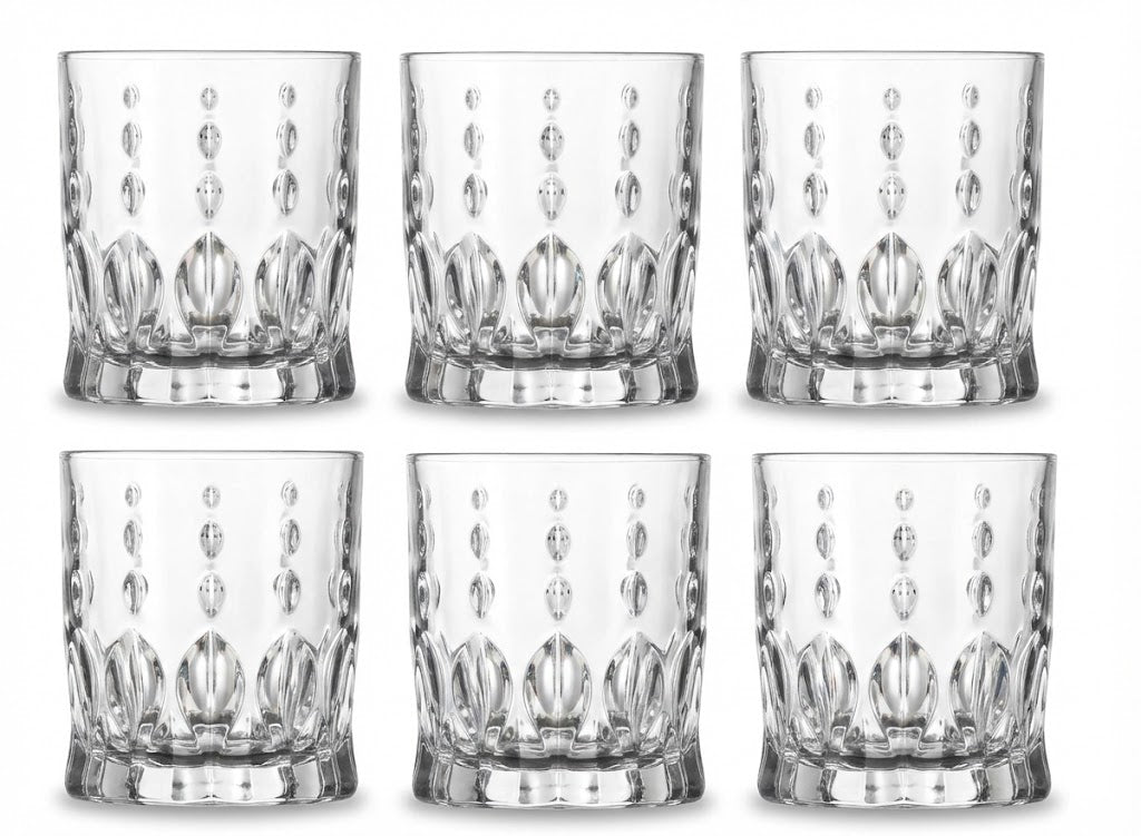 Szklanki do whisky Bohemia Conte 340ml komplet 6 sztuk nowoczesne szkło kryształowe