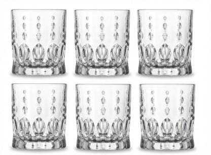 Szklanki do whisky Bohemia Conte 340ml komplet 6 sztuk nowoczesne szkło kryształowe