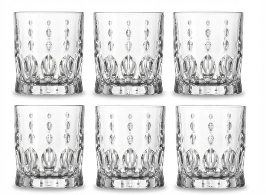 Szklanki do whisky Bohemia Conte 340ml komplet 6 sztuk nowoczesne szkło kryształowe