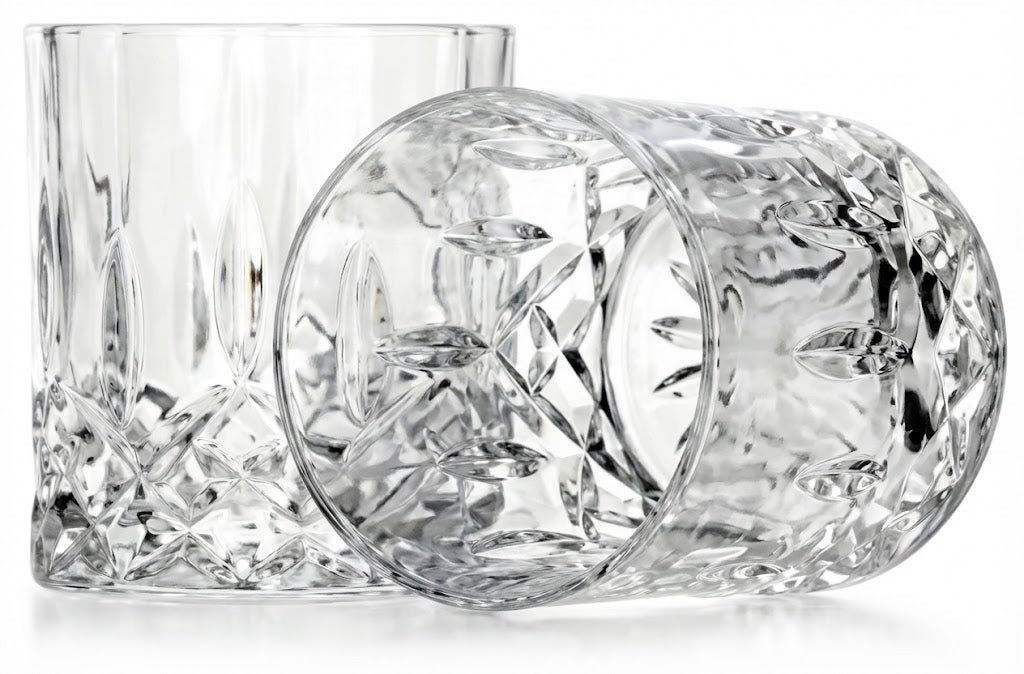 Szklanka do whisky Bohemia Classico z grubym dnem wykonana z przejrzystego szkła kryształowego