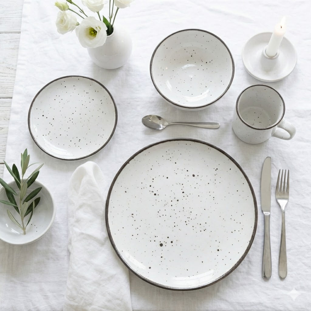 komplet Bogucice Alumina Cottage White