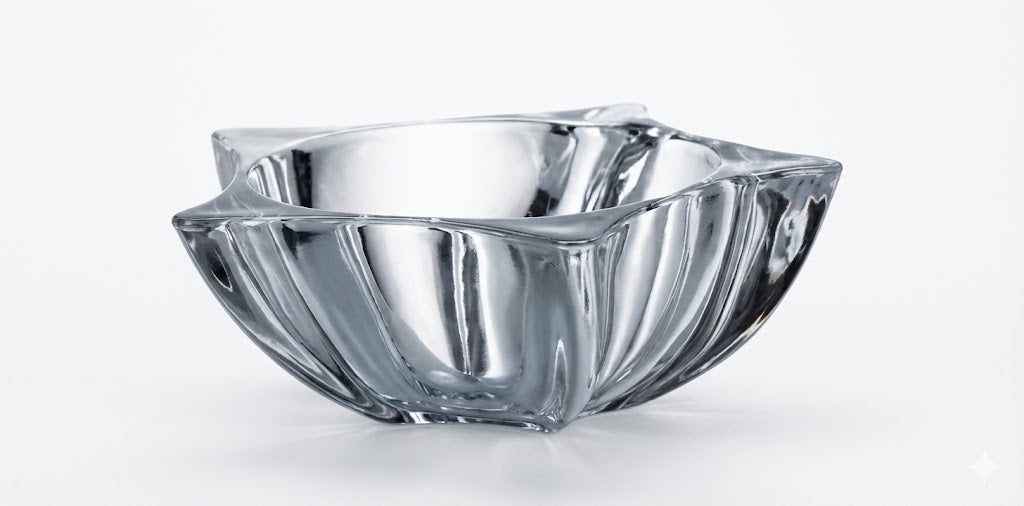 Duża szklana misa na sałatki Bohemia Yoko 30,5 cm szkło crystalline.