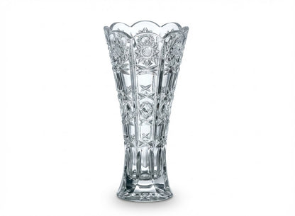 Wazon kryształowy Bohemia 20cm, widok całej sylwetki.