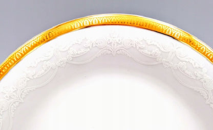 Talerzyk-deserowy-biala-porcelana-zlote-zdobienie